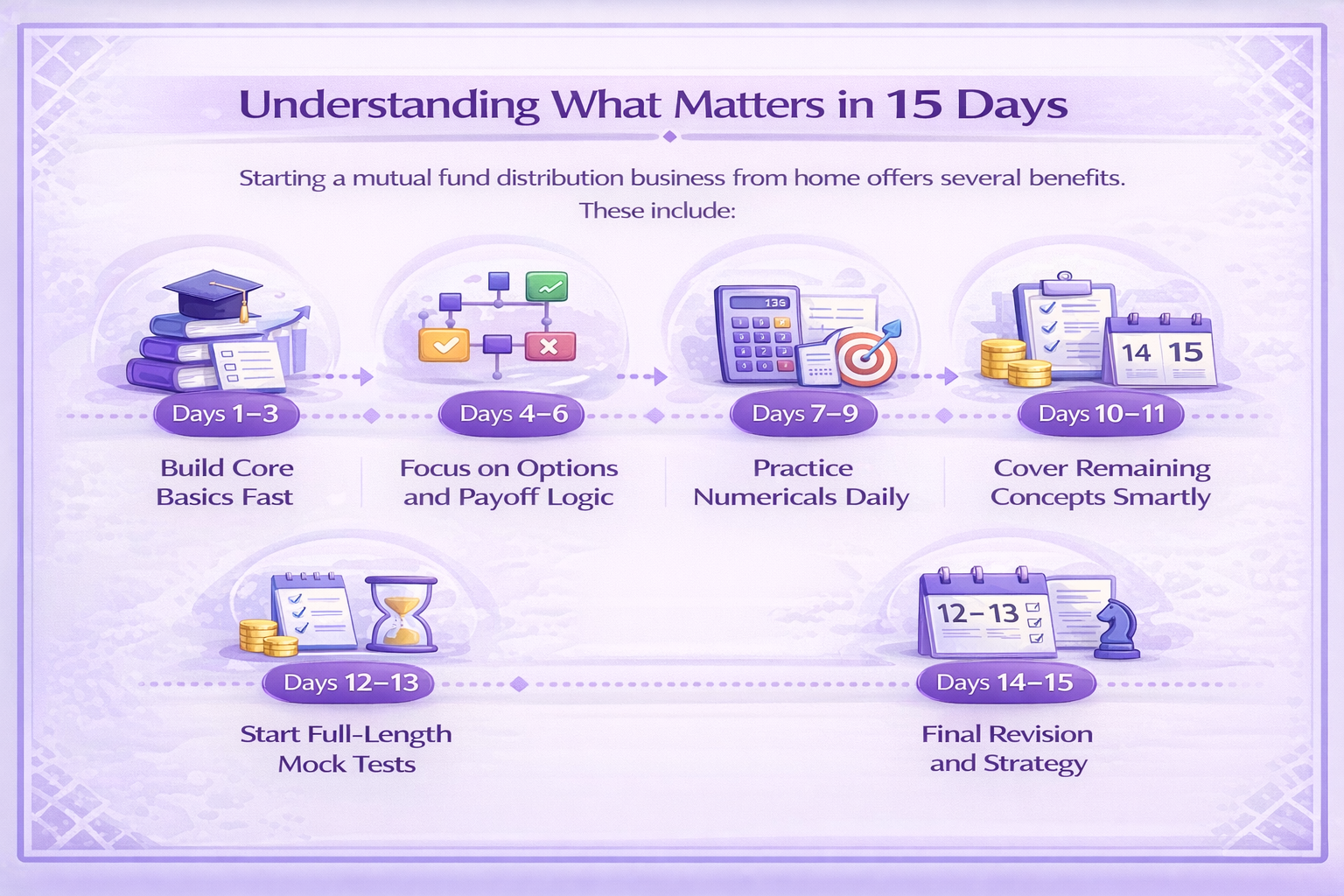 NISM VIII 15 days strategy Infographic
